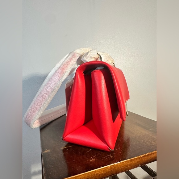 Michael Kors Small CeCe Crossbody Red Leather Bag without bag charm - Picture 4 of 9